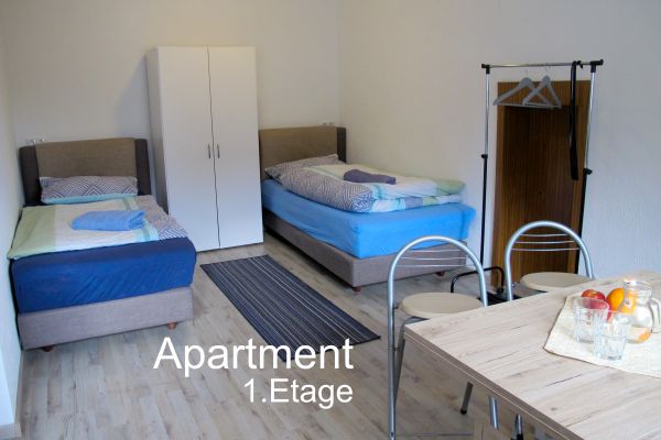 1 Zimmer Apartment Betten